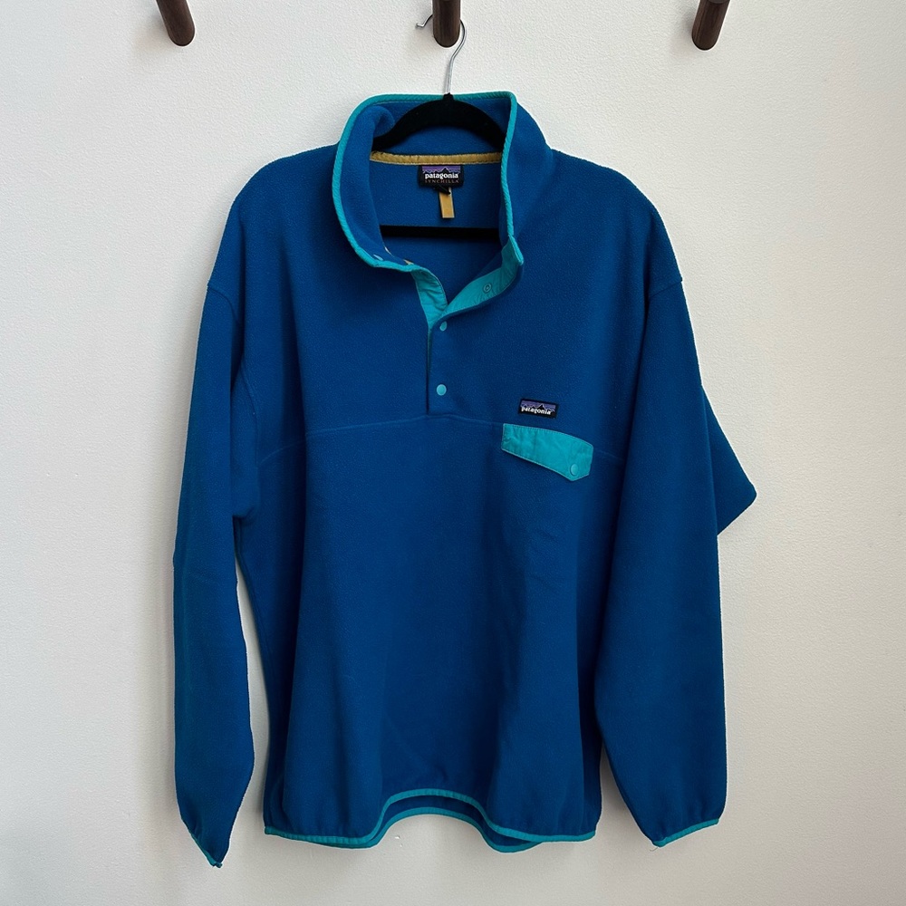 Blue Patagonia Synchilla Pullover
